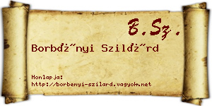Borbényi Szilárd névjegykártya